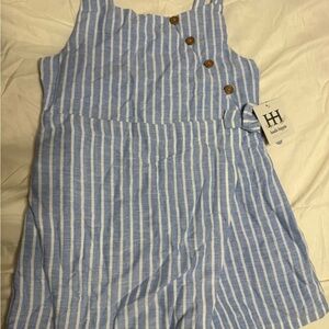 Haute Hippie Blue and Cream Striped Dress